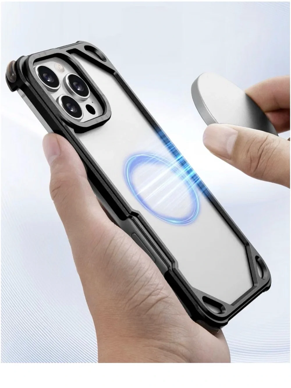 Black Aluminum Frame metal case  for iPhone 16 Pro NEW